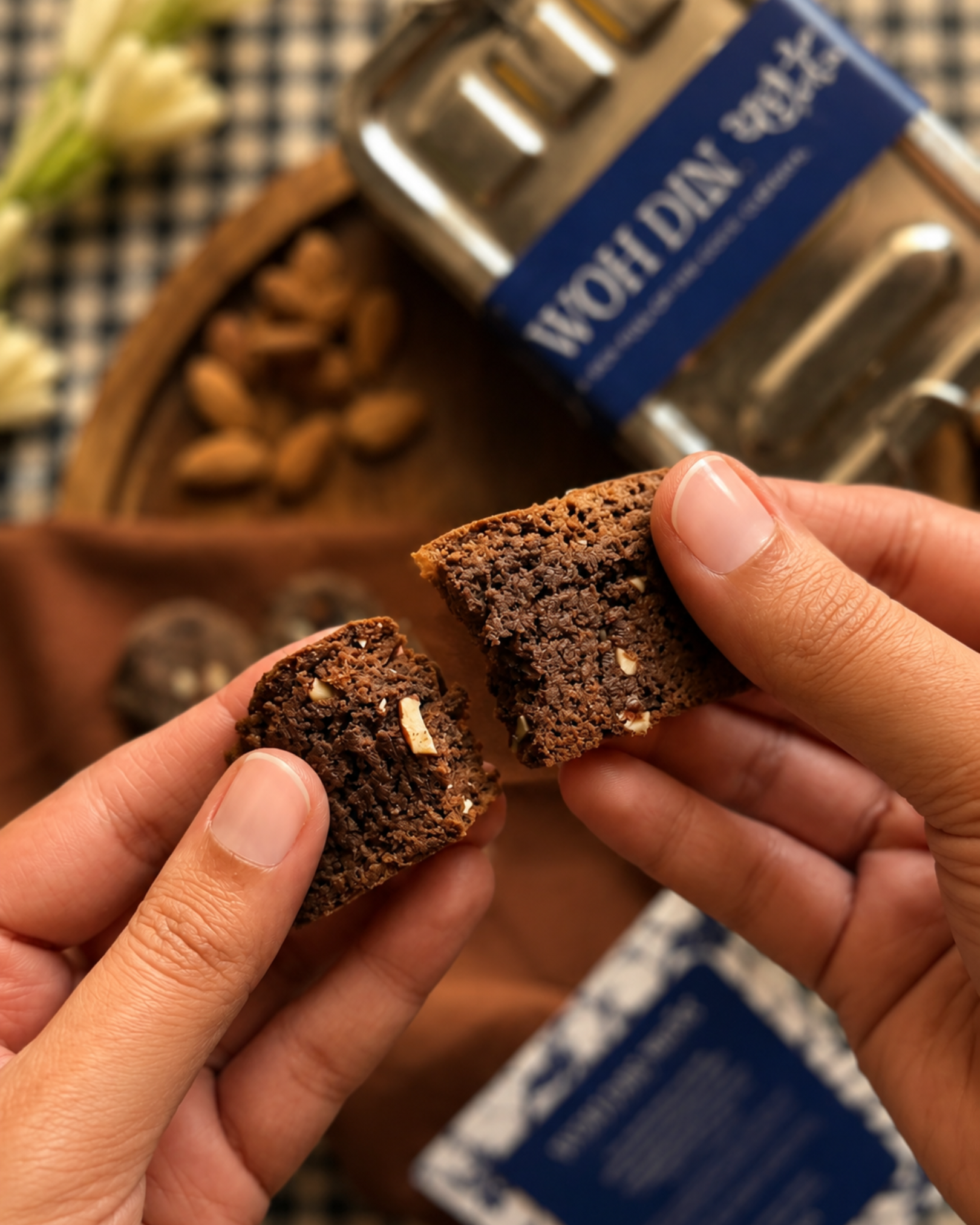 Almond Chocolate Biscotti, third angle